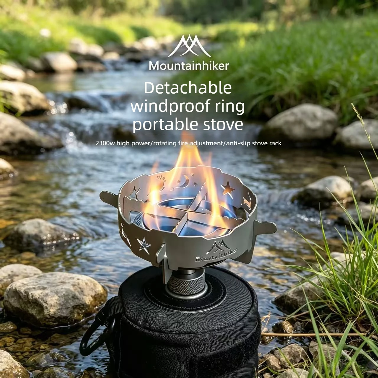 Kitchen Appliances Gas Stove - 캠핑 스토브 분리형 방풍 링 야외