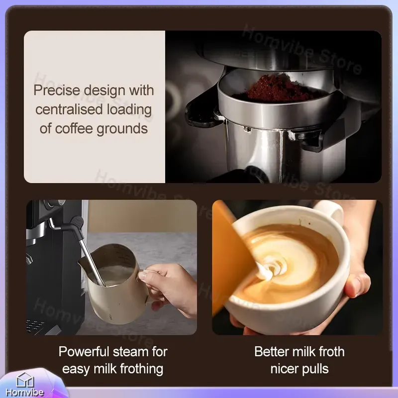 3 in 1 반자동 에스프레소 머신 (내장 그라인더,  - Milk Frother Automatic 리뷰 및 가격