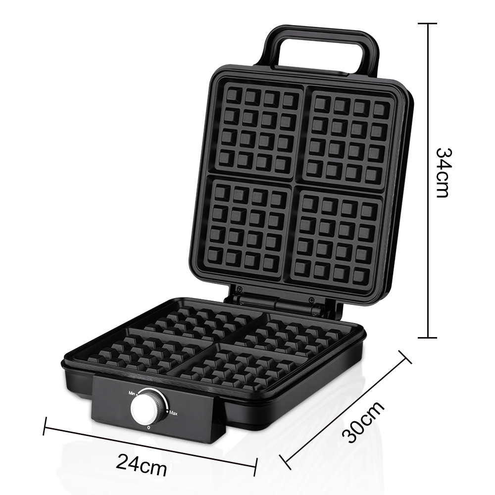 4 슬라이스 벨기에 와플 메이커 1500W 이중 가열  - Waffle Iron Belgian 리뷰 및 가격