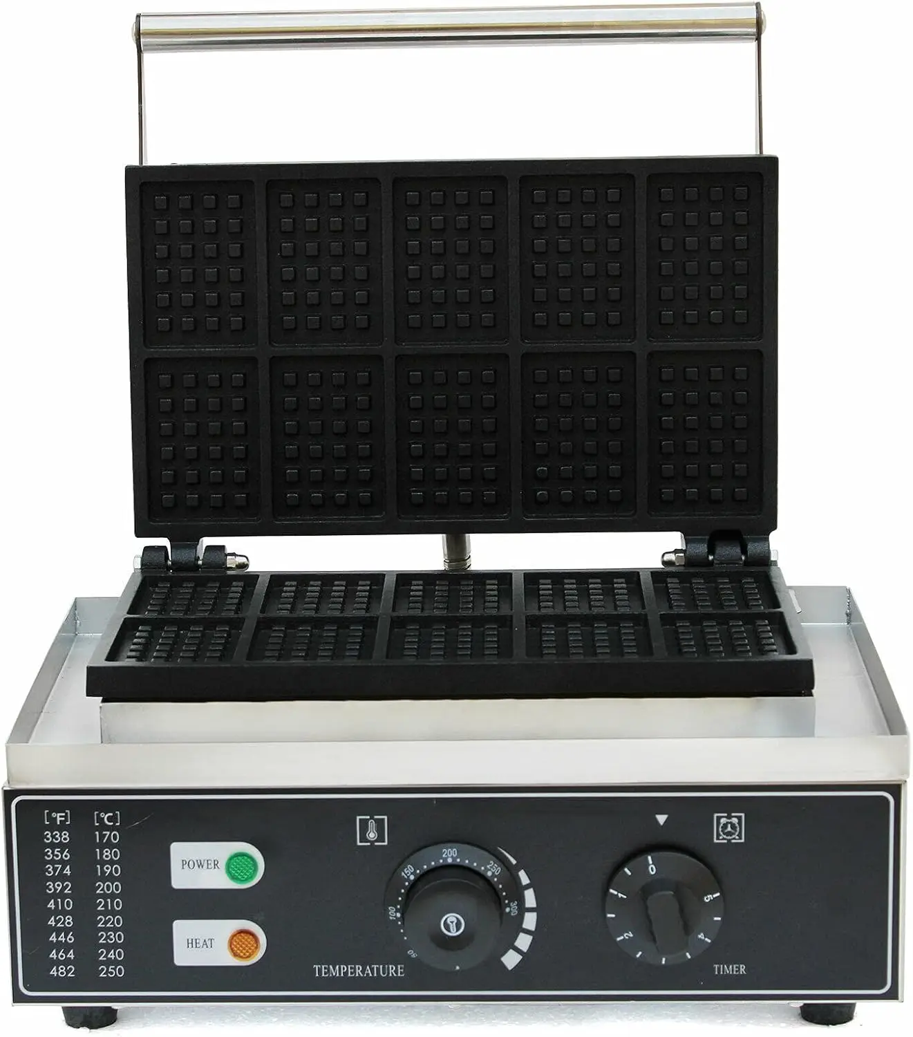 상업용 사각 와플 메이커, 10구 1500W 전기 와플 - Waffle Iron Belgian 리뷰 및 가격