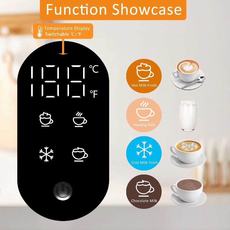 5-in-1 다기능 전기 우유 거품기 스티머 분리형 스 - Milk Frother Automatic 리뷰 및 가격