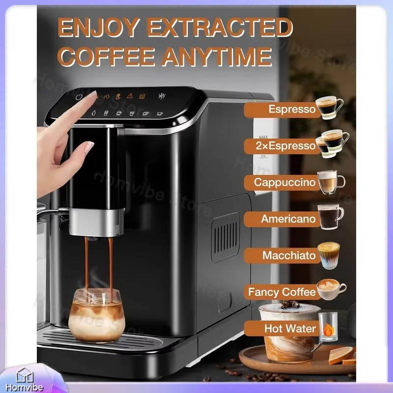 20바 완전 자동 에스프레소 머신, 내장 그라인더 및  - Milk Frother Automatic 리뷰 및 가격