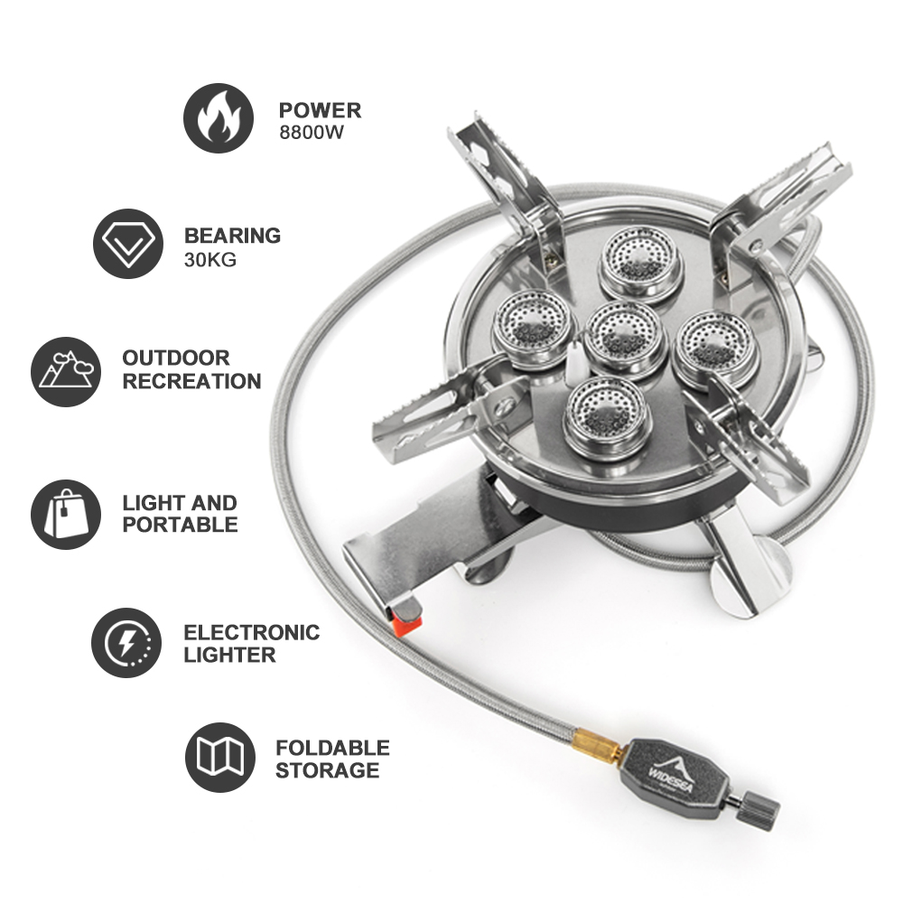 Widesea 캠핑 5in1 가스 스토브 야외 빅 파워 - Kitchen Appliances Gas Stove 리뷰 및 가격