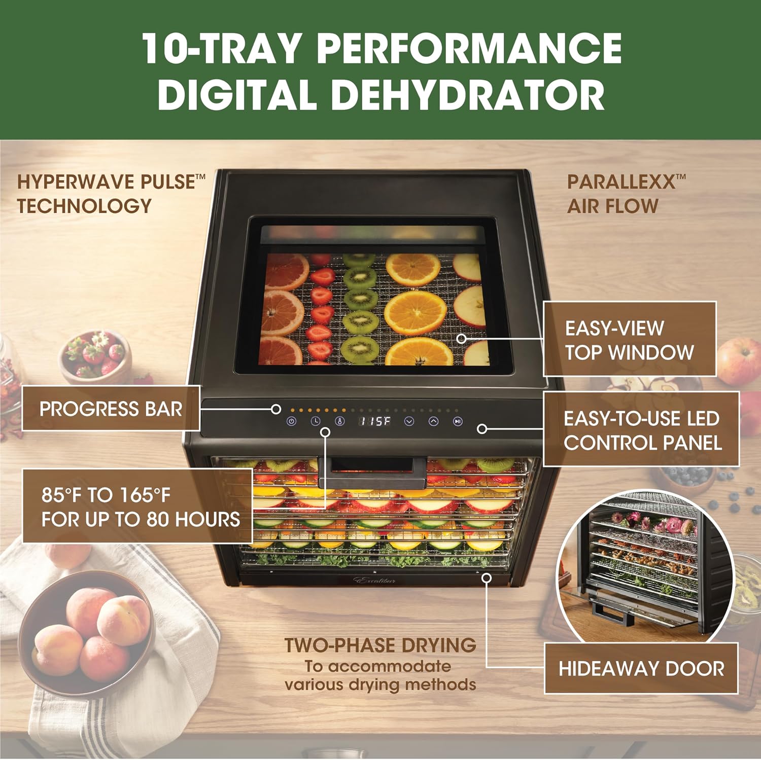 전기식 식품 건조기 퍼포먼스 시리즈 10단 트레이, 온 - Dehydrator Tray Electric 리뷰 및 가격
